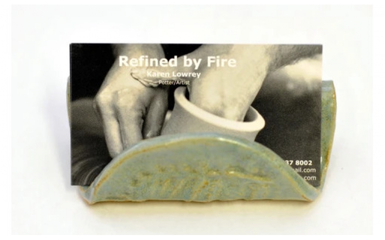 Stoneware Clay - Creative Card Holder Using Blackjack Clay - Designed by Karen Lowrey